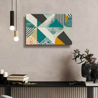Geometry Chaos by Andreas Magnusson - 24x16 acrylic wall art in a room