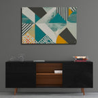 Geometry Chaos by Andreas Magnusson - 36x24 acrylic wall art in a room