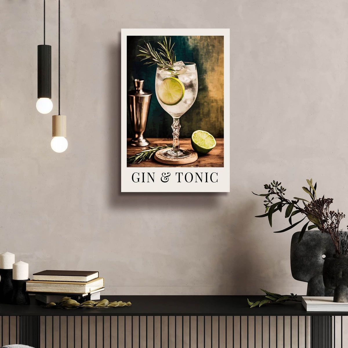 Gin And Tonic by Andreas Magnusson - 16x24 acrylic wall art in a room
