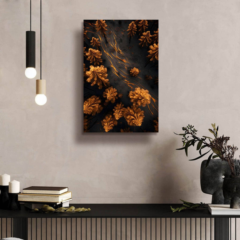 Golden Forest by Andreas Magnusson - 16x24 acrylic wall art in a room