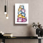 Happy Cats by Andreas Magnusson - 16x24 acrylic wall art in a room