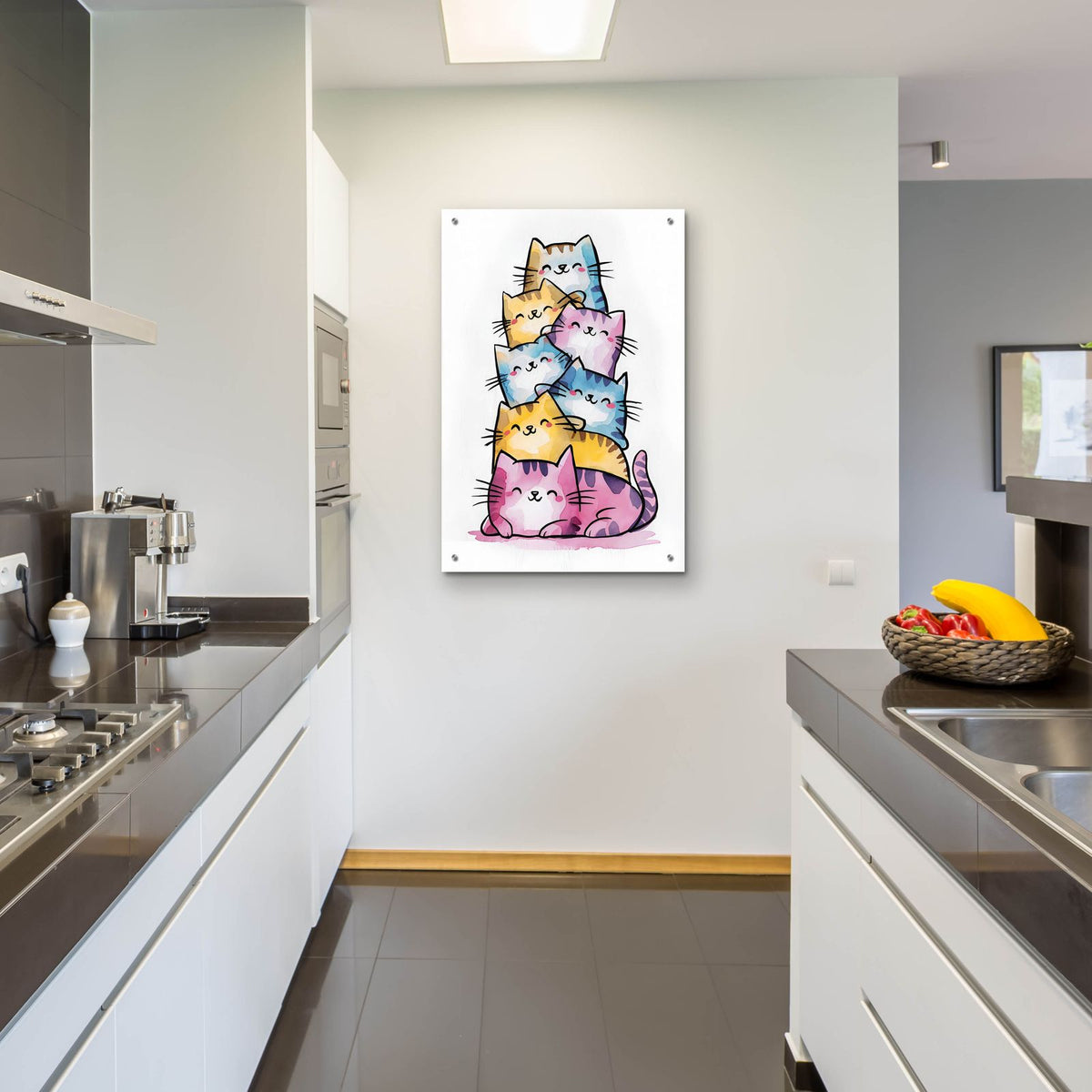 Happy Cats by Andreas Magnusson - 24x36 acrylic wall art in a room