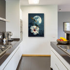 Hibiscus And The Moon by Andreas Magnusson - 24x36 acrylic wall art in a room