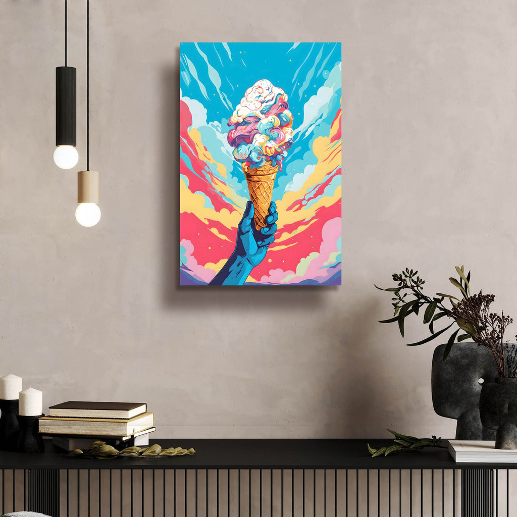 Ice Cream Pop Art by Andreas Magnusson - 16x24 acrylic wall art in a room