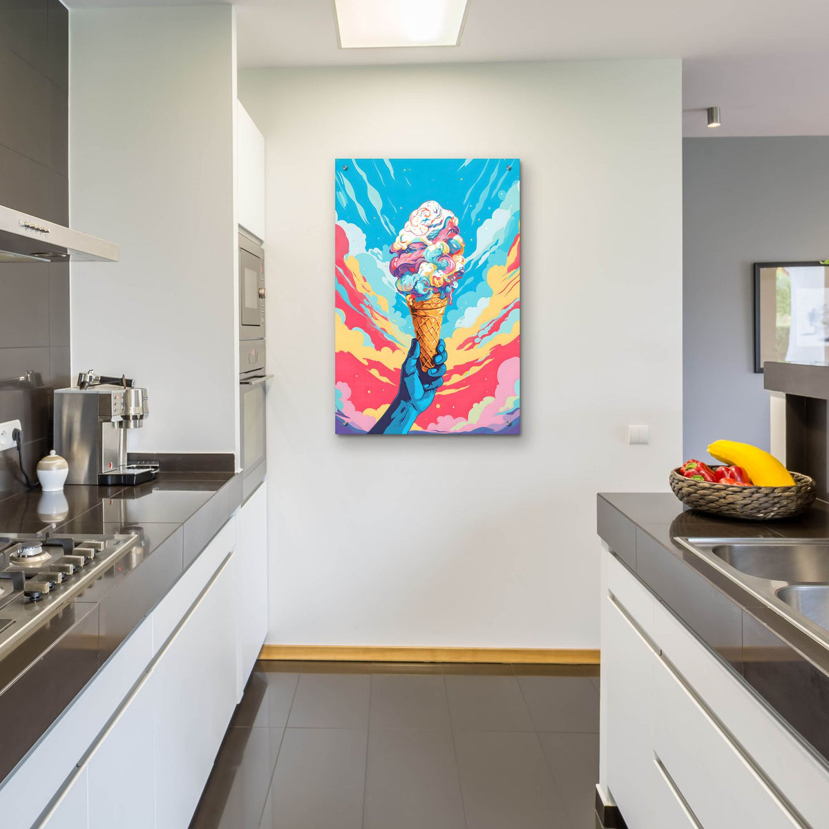 Ice Cream Pop Art by Andreas Magnusson - 24x36 acrylic wall art in a room