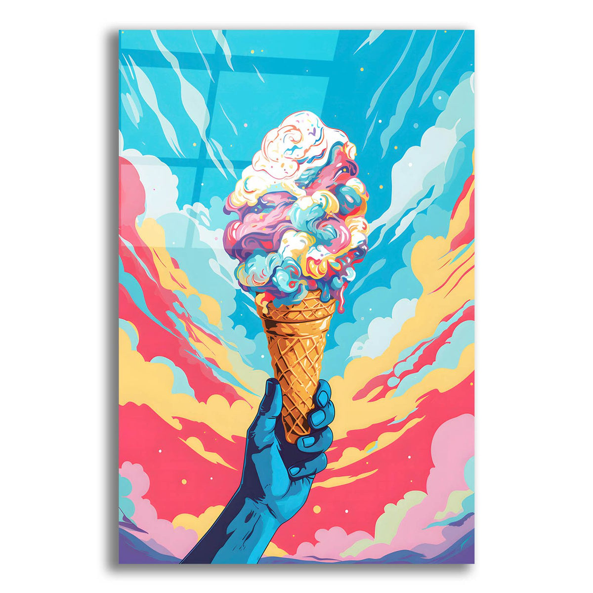 Ice Cream Pop Art by Andreas Magnusson acrylic glass wall art
