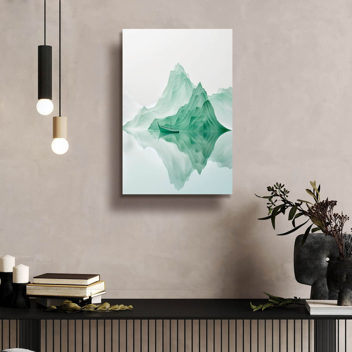 In Calm Waters by Andreas Magnusson - 16x24 acrylic wall art in a room