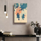 Kids On Swings by Andreas Magnusson - 16x24 acrylic wall art in a room