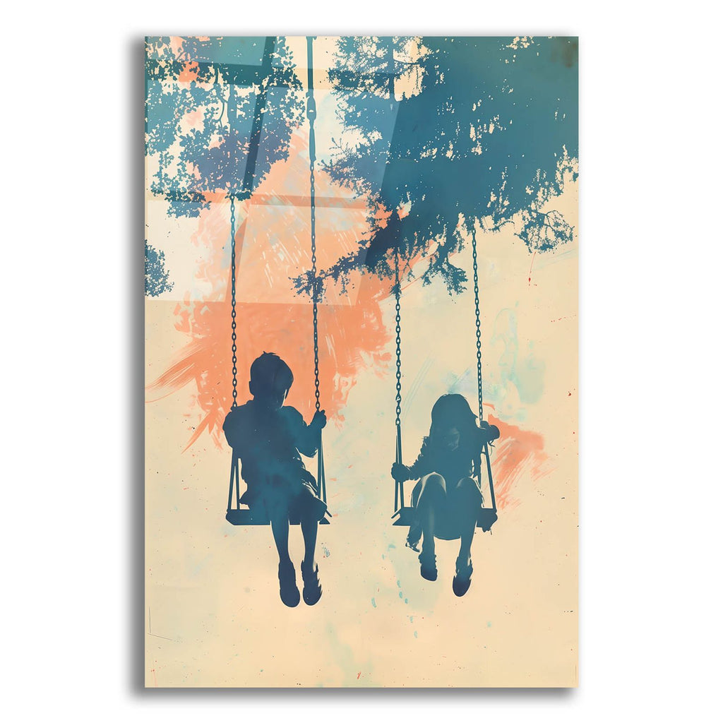 Kids On Swings by Andreas Magnusson acrylic glass wall art