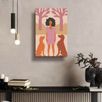 Lady In Dog Park by Andreas Magnusson - 16x24 acrylic wall art in a room