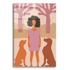 Lady In Dog Park by Andreas Magnusson acrylic glass wall art