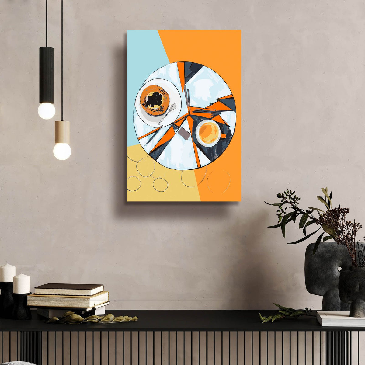 Latte And Cake by Andreas Magnusson - 16x24 acrylic wall art in a room