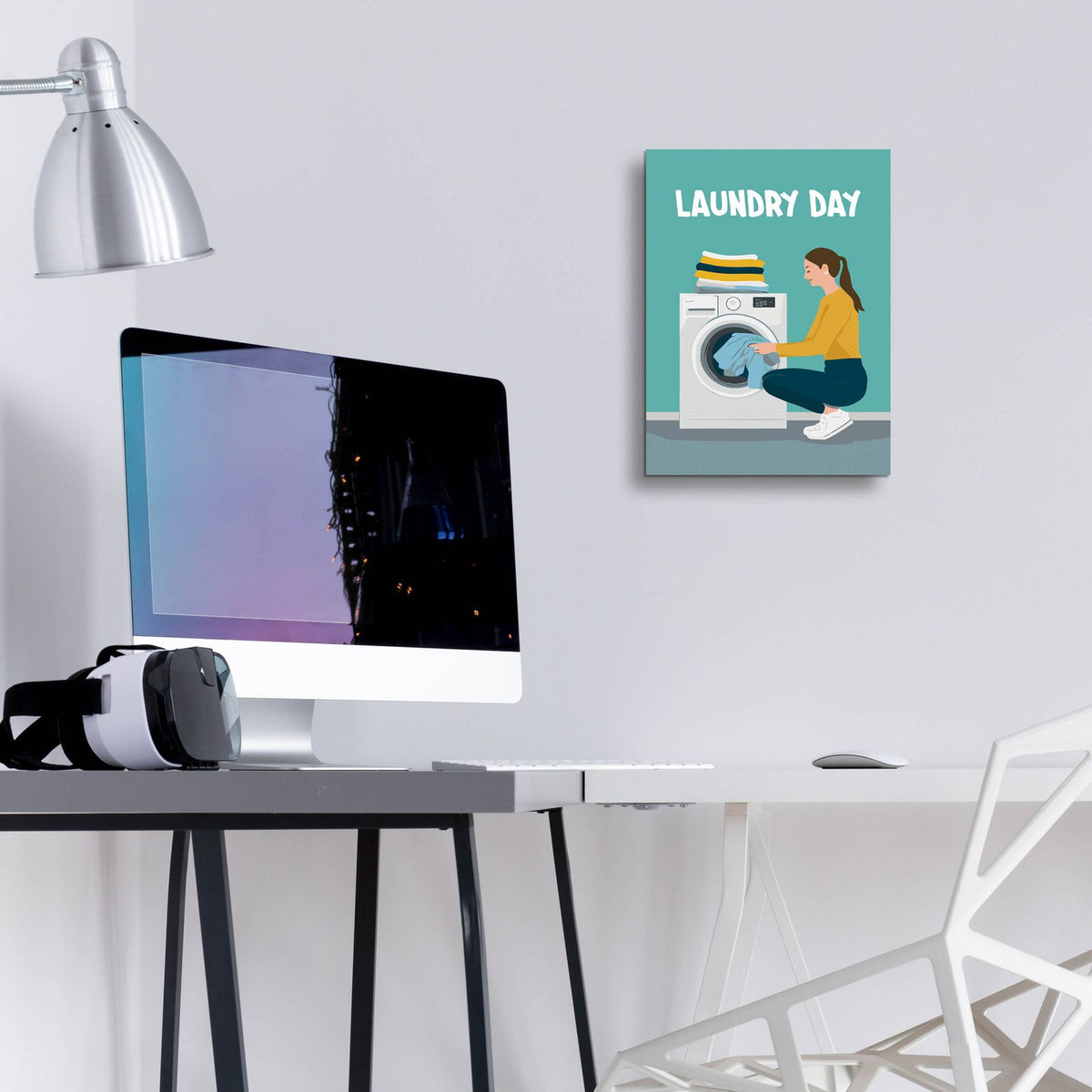 Laundry Day by Andreas Magnusson - 12x16 acrylic wall art in a room