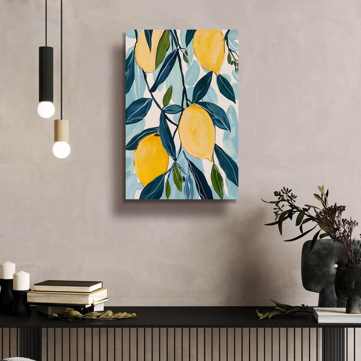 Lemon Tree by Andreas Magnusson - 16x24 acrylic wall art in a room