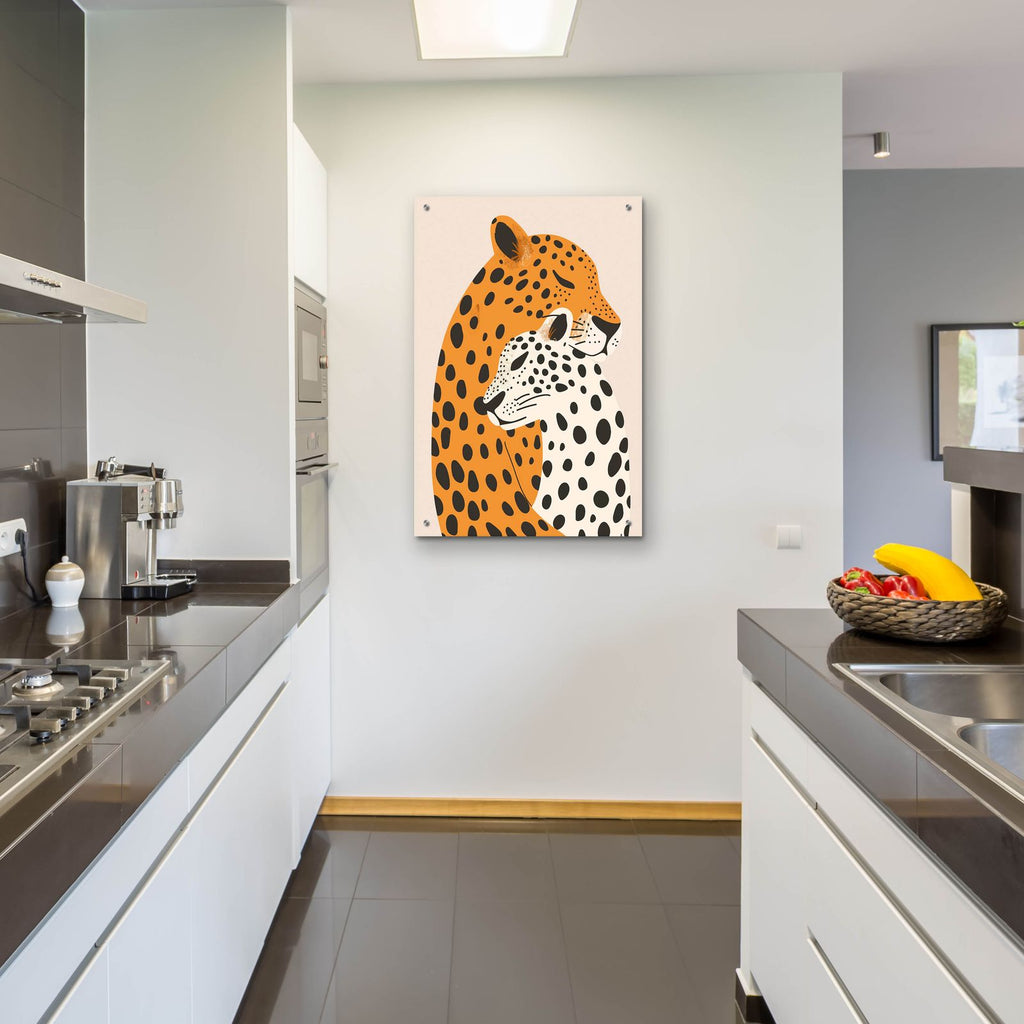 Leopard Mom by Andreas Magnusson - 24x36 acrylic wall art in a room