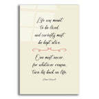 Life Was Meant To Be Lived by Andreas Magnusson acrylic glass wall art