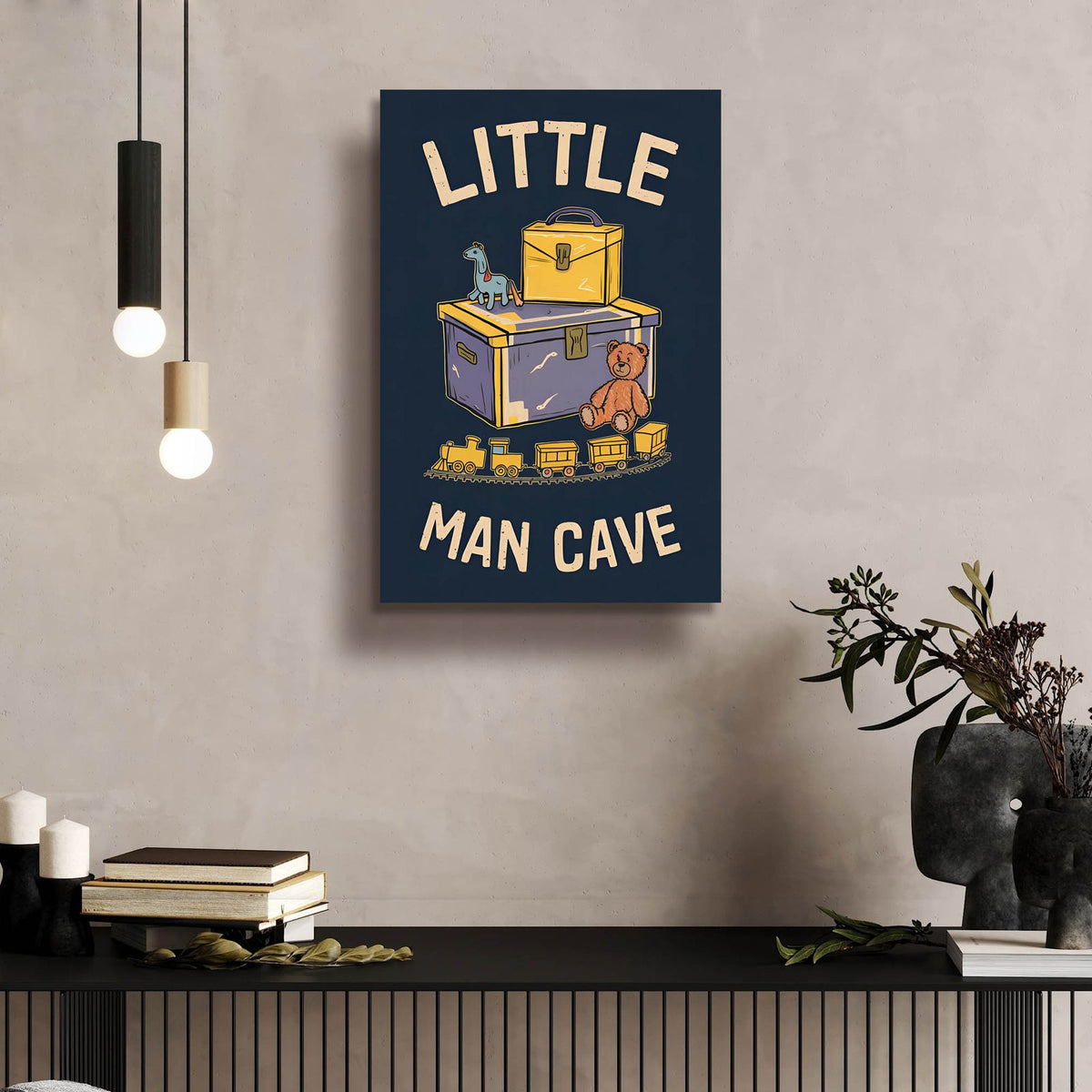 Little Man Cave by Andreas Magnusson - 16x24 acrylic wall art in a room