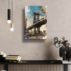 Manhattan Bridge by Andreas Magnusson - 16x24 acrylic wall art in a room