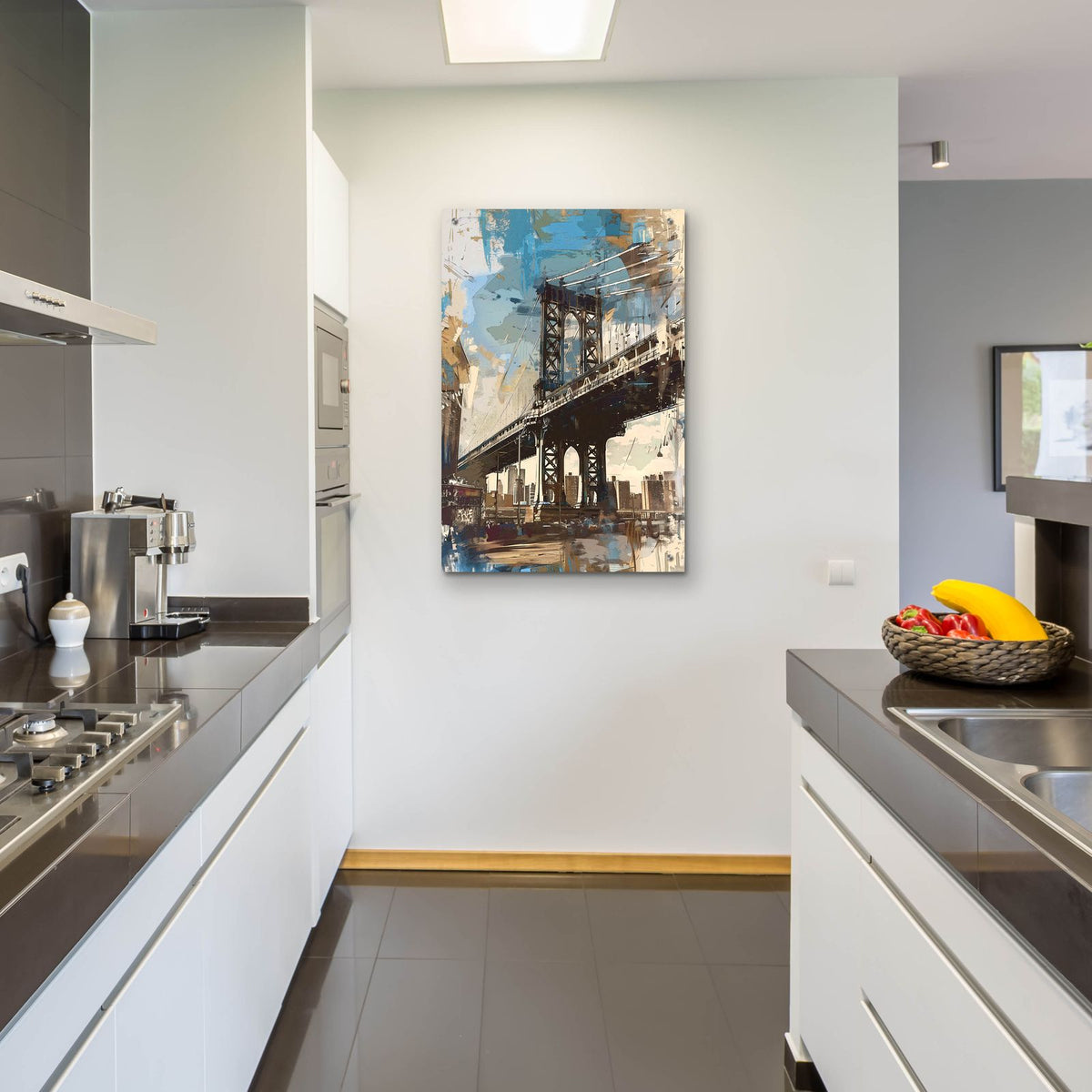 Manhattan Bridge by Andreas Magnusson - 24x36 acrylic wall art in a room