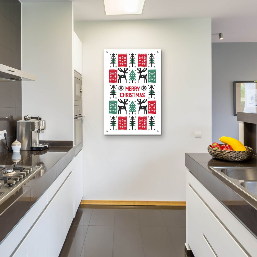 Merry Christmas No 1 by Andreas Magnusson - 24x36 acrylic wall art in a room
