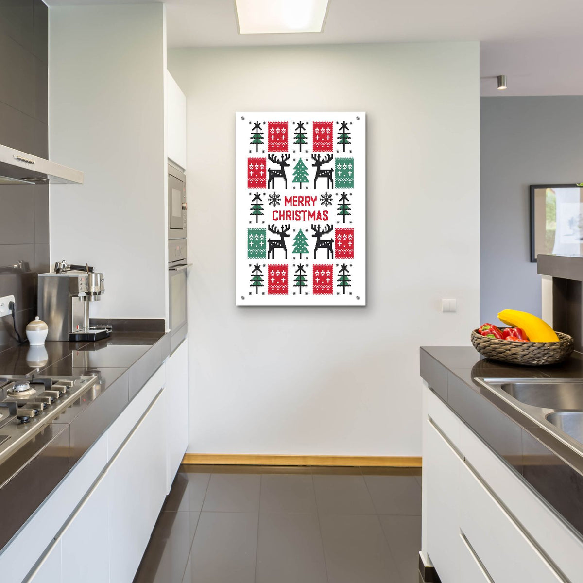 Merry Christmas No 1 by Andreas Magnusson - 24x36 acrylic wall art in a room