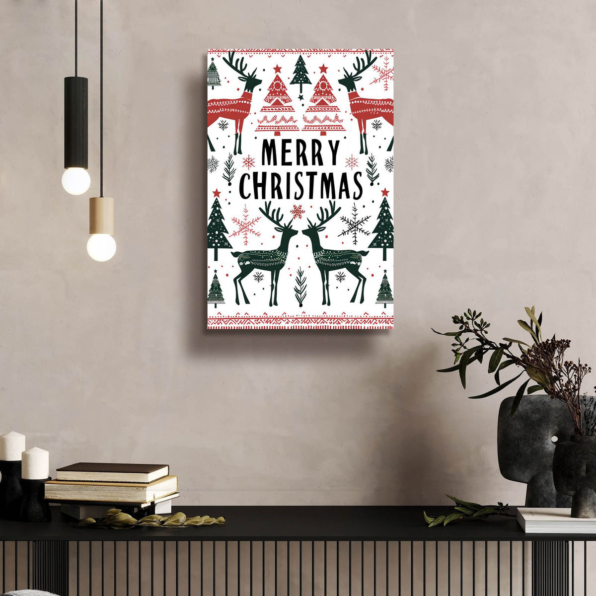 Merry Christmas No 2 by Andreas Magnusson - 16x24 acrylic wall art in a room