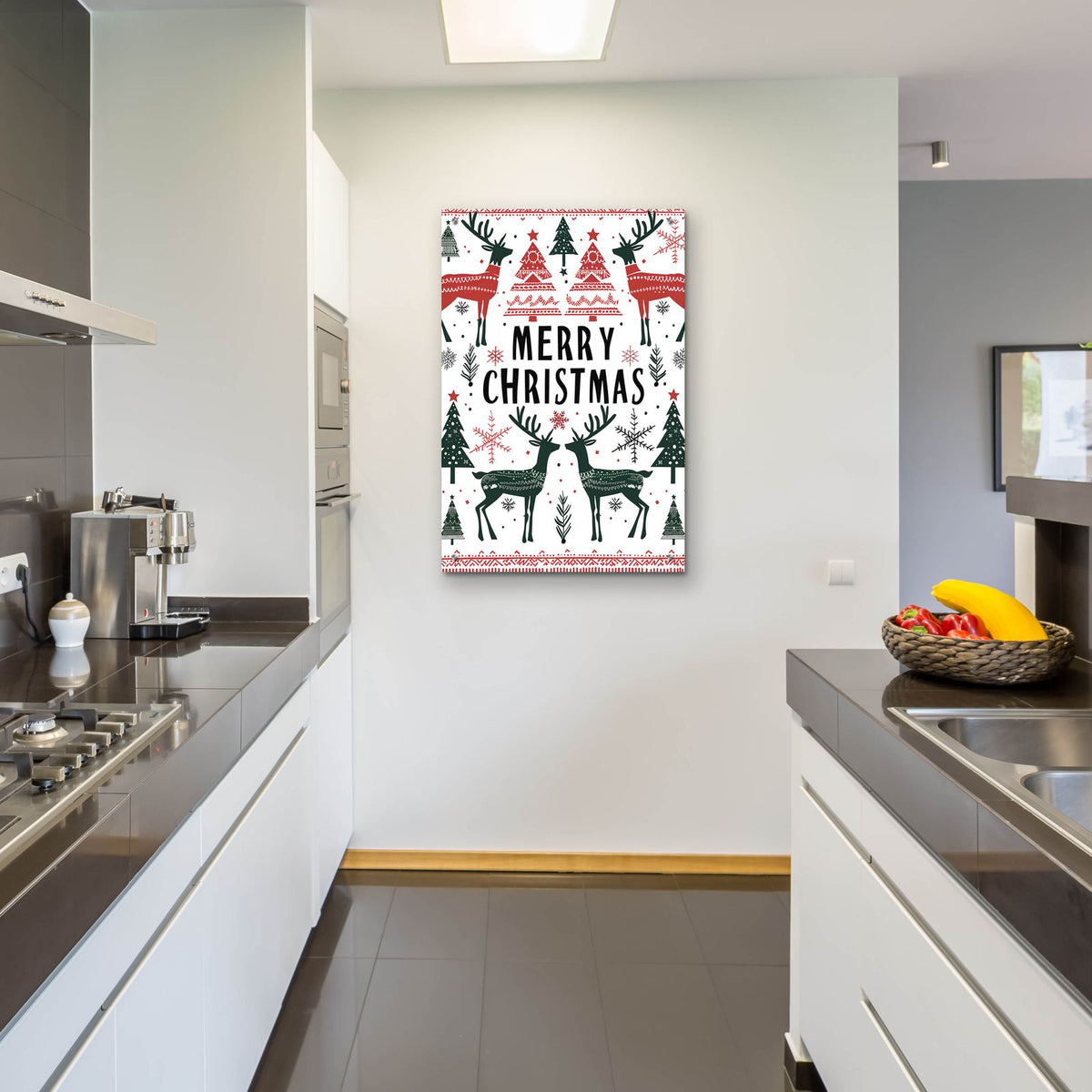 Merry Christmas No 2 by Andreas Magnusson - 24x36 acrylic wall art in a room