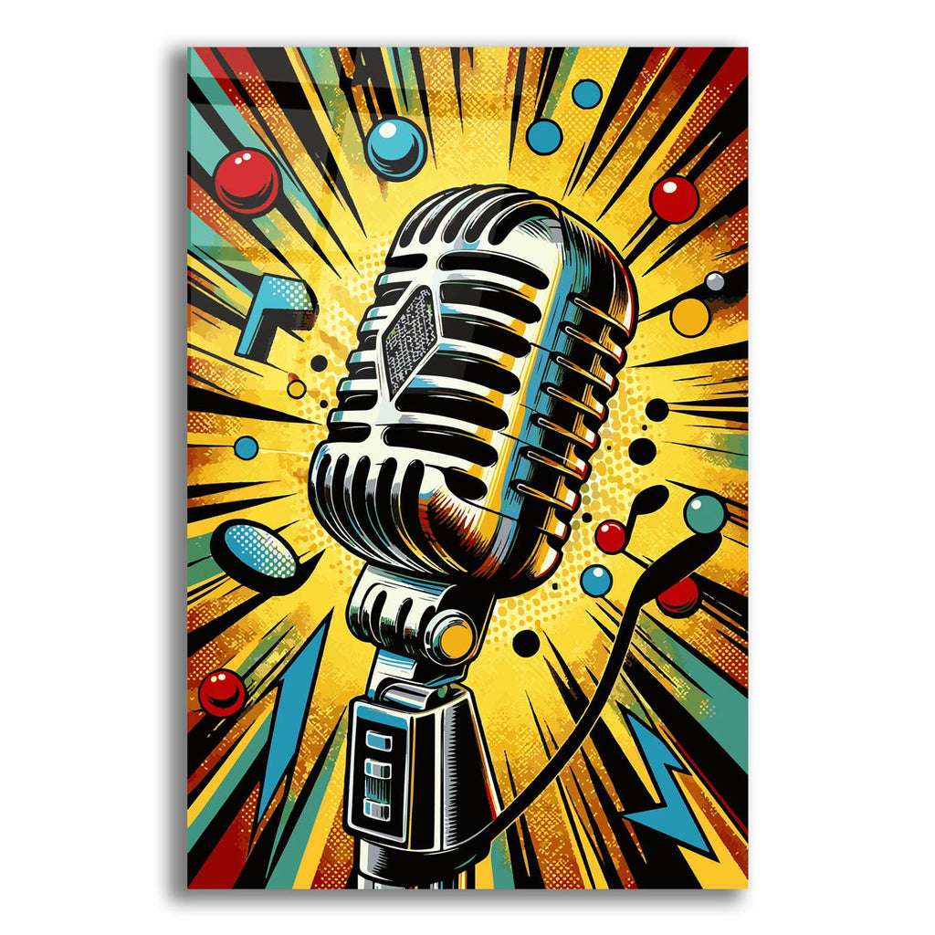 Microphone by Andreas Magnusson acrylic glass wall art
