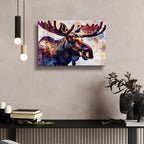 Moose Head by Andreas Magnusson - 24x16 acrylic wall art in a room