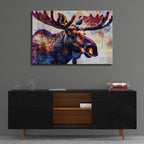 Moose Head by Andreas Magnusson - 36x24 acrylic wall art in a room