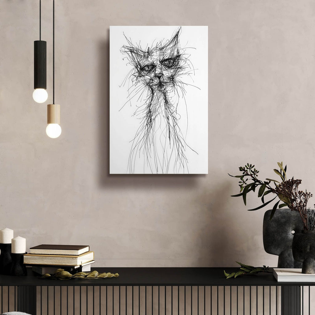 Morning Cat by Andreas Magnusson - 16x24 acrylic wall art in a room