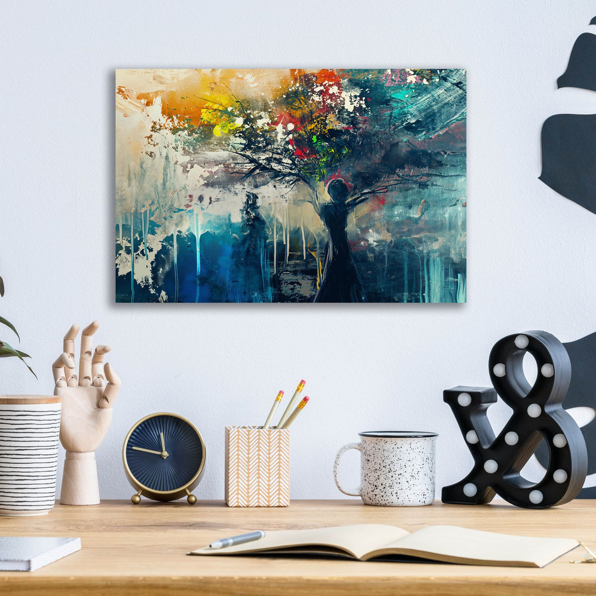 Mother Earth Hurting by Andreas Magnusson - 16x12 acrylic wall art in a room
