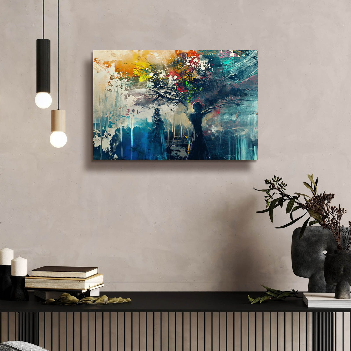 Mother Earth Hurting by Andreas Magnusson - 24x16 acrylic wall art in a room