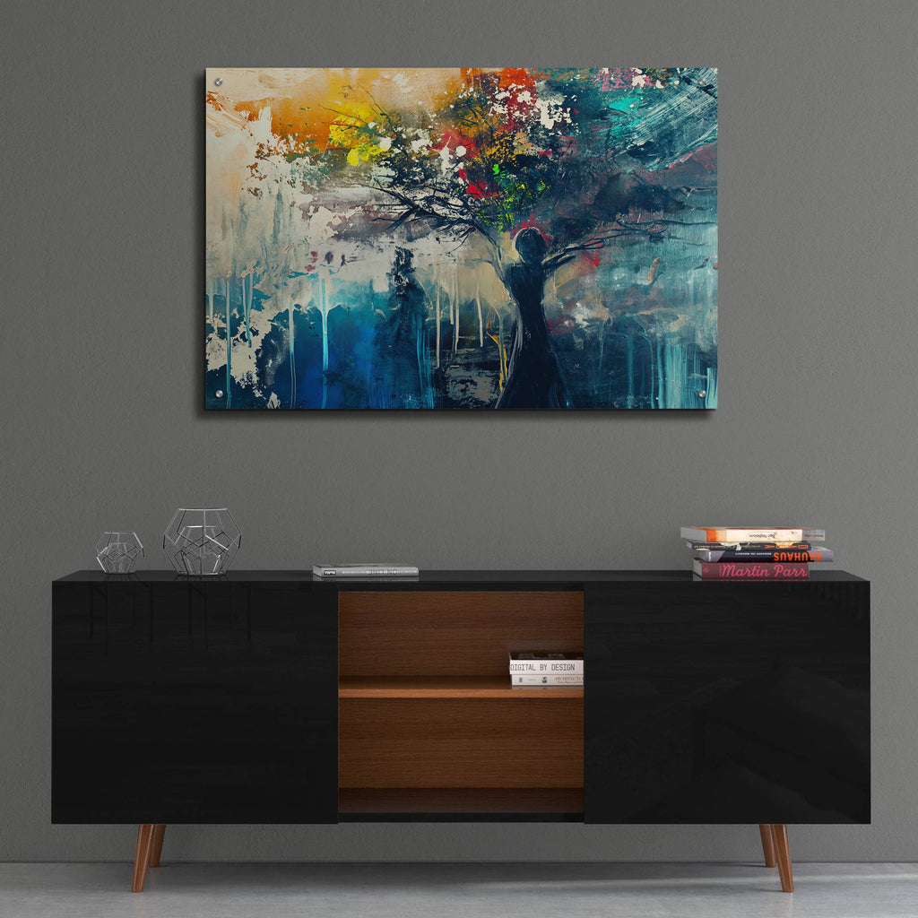 Mother Earth Hurting by Andreas Magnusson - 36x24 acrylic wall art in a room