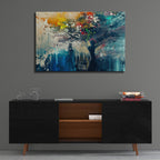 Mother Earth Hurting by Andreas Magnusson - 36x24 acrylic wall art in a room