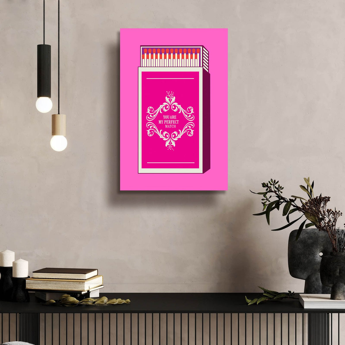 My Perfect Match by Andreas Magnusson - 16x24 acrylic wall art in a room