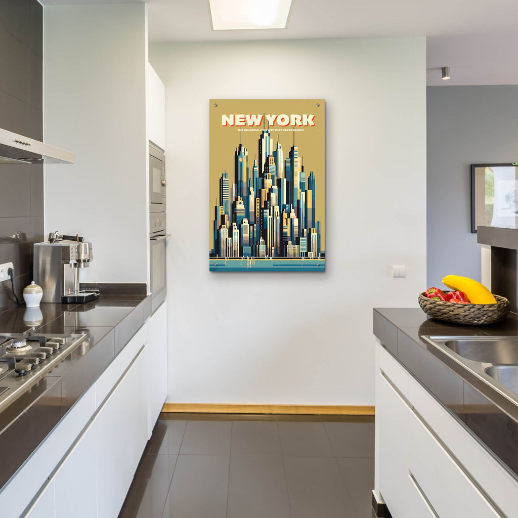 New York Skyline by Andreas Magnusson - 24x36 acrylic wall art in a room