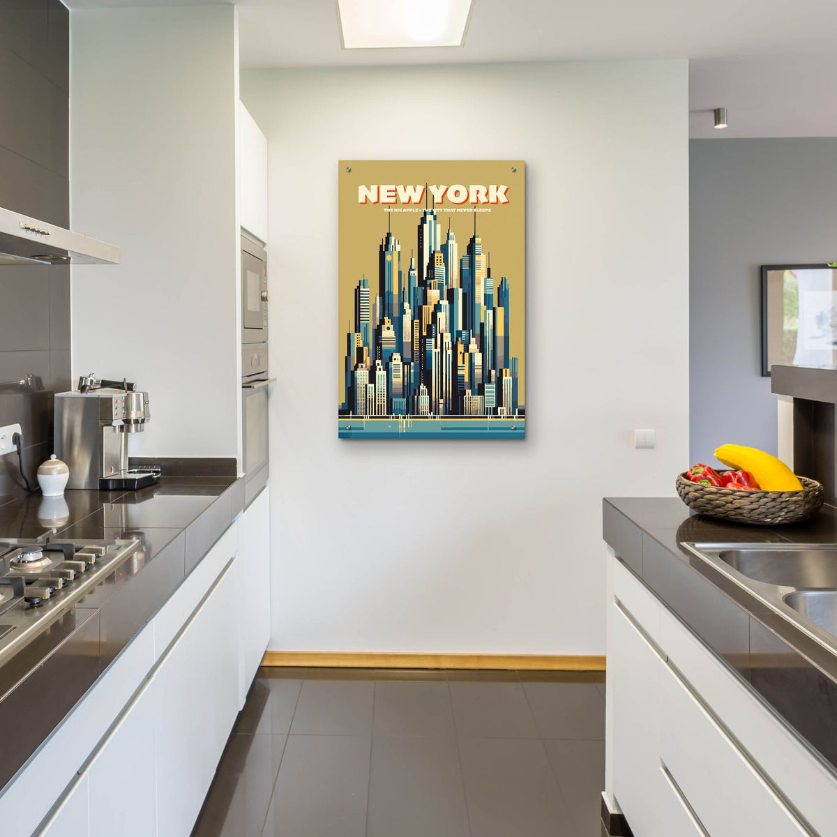 New York Skyline by Andreas Magnusson - 24x36 acrylic wall art in a room