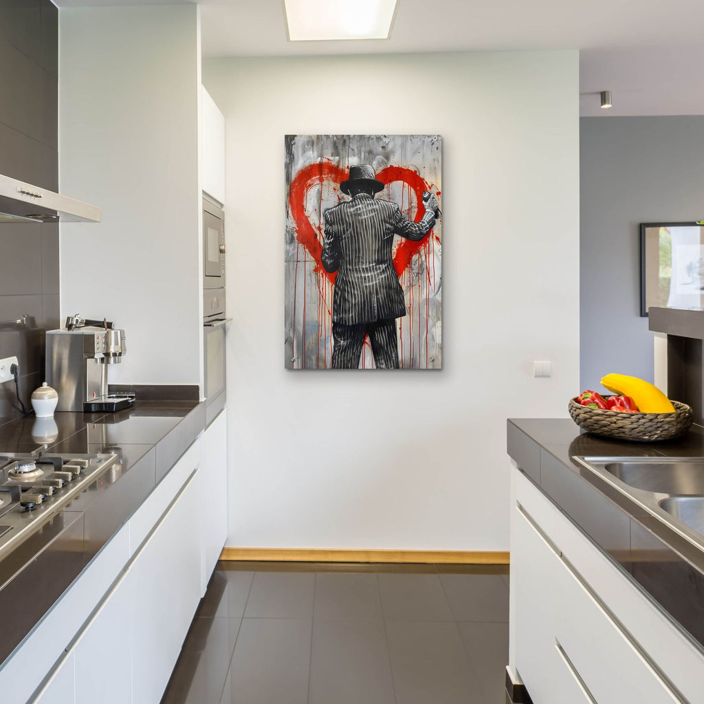 Old Man Graffiti by Andreas Magnusson - 24x36 acrylic wall art in a room