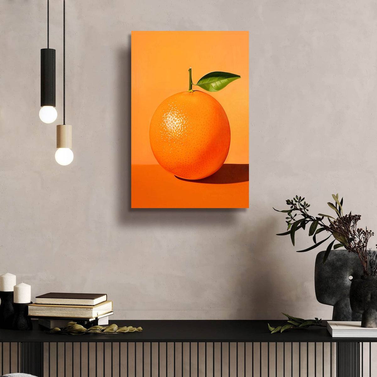 Orange by Andreas Magnusson - 16x24 acrylic wall art in a room