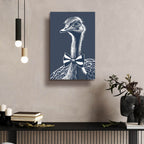Ostrich With A Bow Tie by Andreas Magnusson - 16x24 acrylic wall art in a room