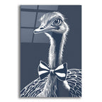Ostrich With A Bow Tie by Andreas Magnusson acrylic glass wall art