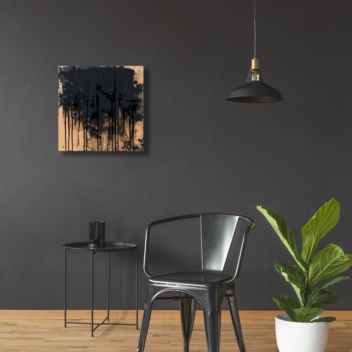 Paint It Black by Andreas Magnusson - 24x24 acrylic wall art in a room