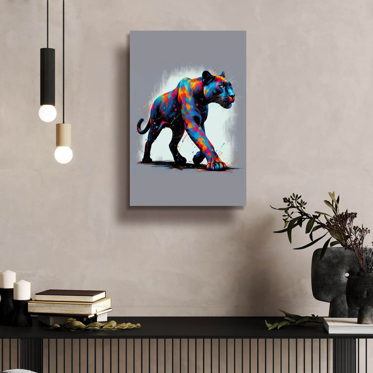 Panther by Andreas Magnusson - 16x24 acrylic wall art in a room