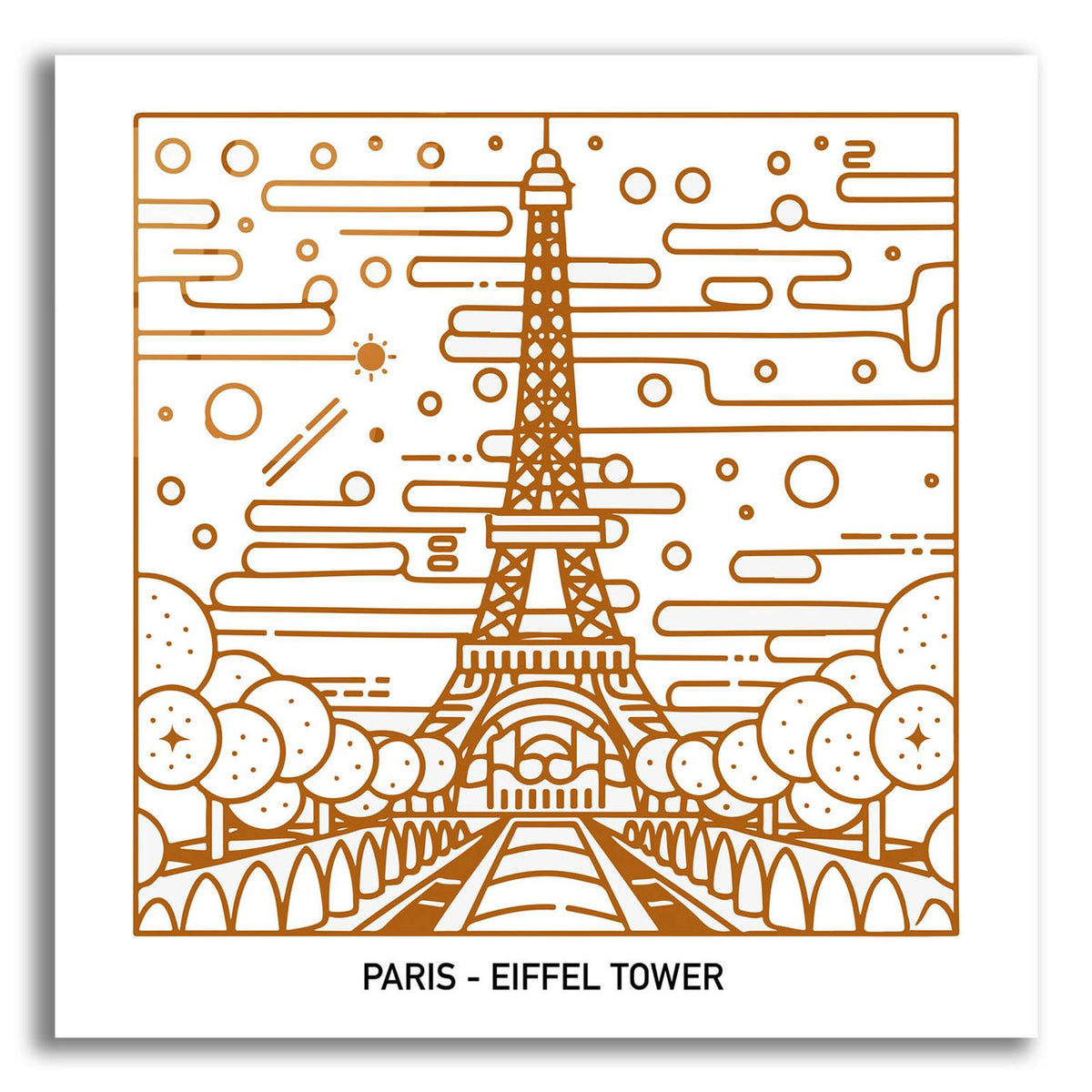 Paris - Eiffeltower by Andreas Magnusson acrylic glass wall art