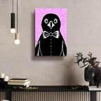 Penguin With A Bow Tie by Andreas Magnusson - 16x24 acrylic wall art in a room