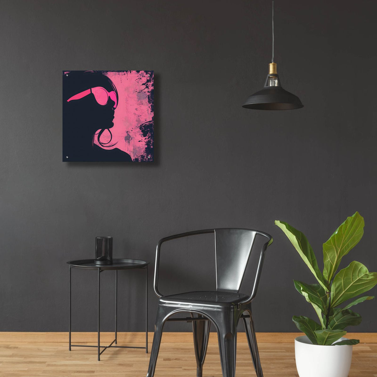 Pink Lady by Andreas Magnusson - 24x24 acrylic wall art in a room