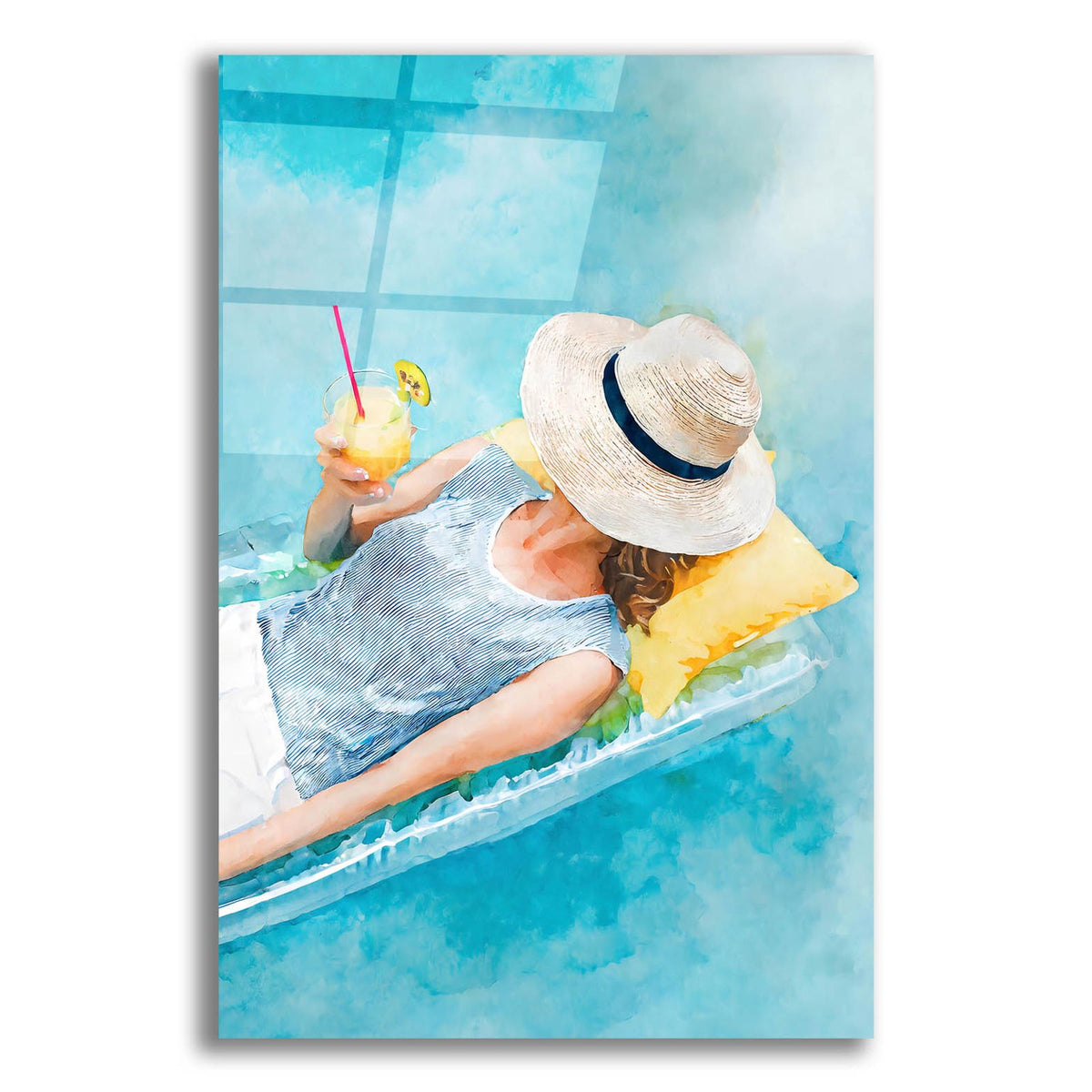 Pool Girl by Andreas Magnusson acrylic glass wall art