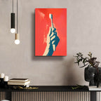 Praise The Toothbrush by Andreas Magnusson - 16x24 acrylic wall art in a room