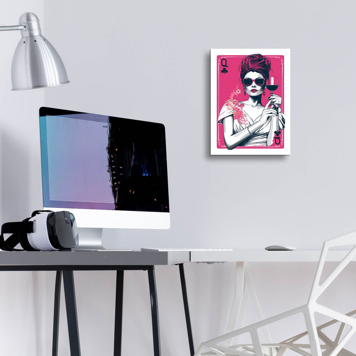 Queen Of Clubs by Andreas Magnusson - 12x16 acrylic wall art in a room